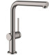 Смеситель для кухни однорычажный HANSGROHE Talis M54 черный латунь 72840340