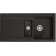 Кухонная мойка Franke Mythos MRK 651-100 (124.0380.341) керамическая - врезная - оборотная - цвет Черный матовый