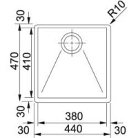 Кухонная мойка Franke Planar PPX 210-44 (127.0198.311) нержавеющая сталь - монтаж врезной или в уровень со столешницей - полированная