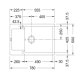 Кухонна мийка Franke Maris MRG 611-78XL (114.0576.308) гранітна - врізна - оборотна - колір Сірий камінь