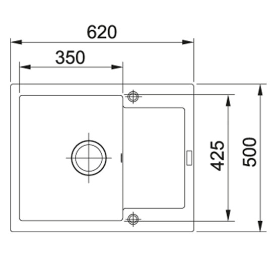 Кухонная мойка Franke MARIS MRG 611-62 миндаль 620x500 (114.0381.005)