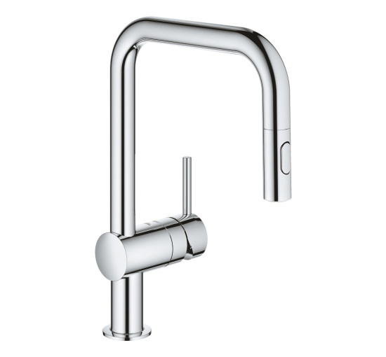 Смеситель для кухни с выдвижным изливом Grohe Minta 32322002