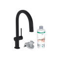 Смеситель Hansgrohe Aqittura M91 FilterSystem 210 1jet pull-out Sbox кухонный сет из Harmony (76800670) Matt Black