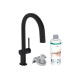 Смеситель Hansgrohe Aqittura M91 FilterSystem 210 1jet pull-out Sbox кухонный сет из Harmony (76800670) Matt Black