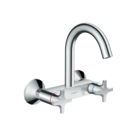 Змішувач Hansgrohe Logis Classic двохвентельний для кухні зі стіни (71286000)