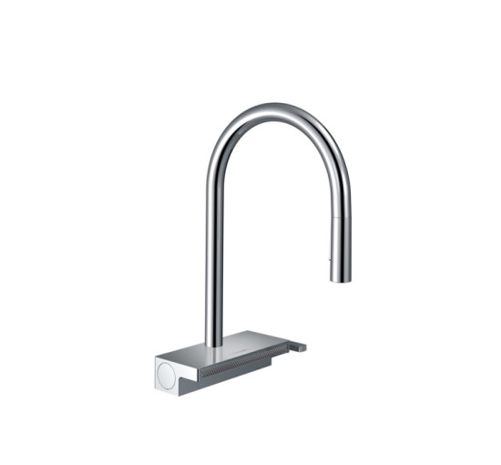 Смеситель Hansgrohe Aquno Select M81 170 3jet кухонный с вытяжным изливом Sbox (73831000)