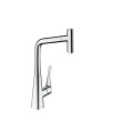 Змішувач Hansgrohe Metris M 71 Select 320 1jet кухонний з витяжним виливом Sbox (73803000)