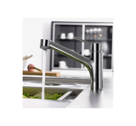 Змішувач Hansgrohe Talis S для кухні з витяжним душем (32841000)