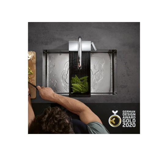 Смеситель Hansgrohe Aquno Select M81 170 3jet кухонный с вытяжным изливом Sbox (73831000)