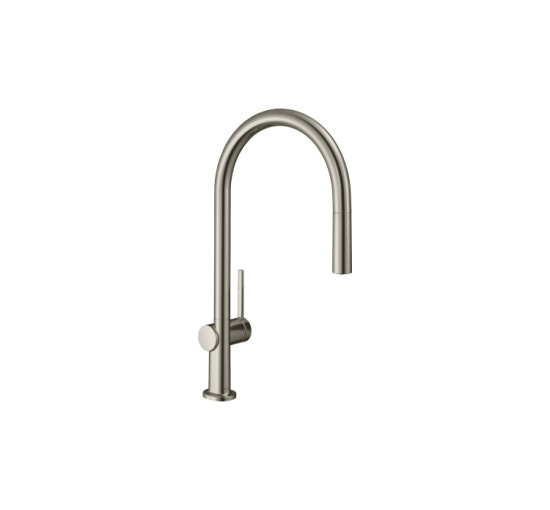 Змішувач Hansgrohe Talis 210 1jet кухонний з витяжним виливом Stainless Steel (72802800)