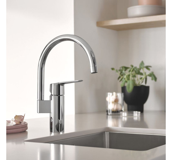 Смеситель для кухни однорычажный GROHE Start хром латунь 30469000