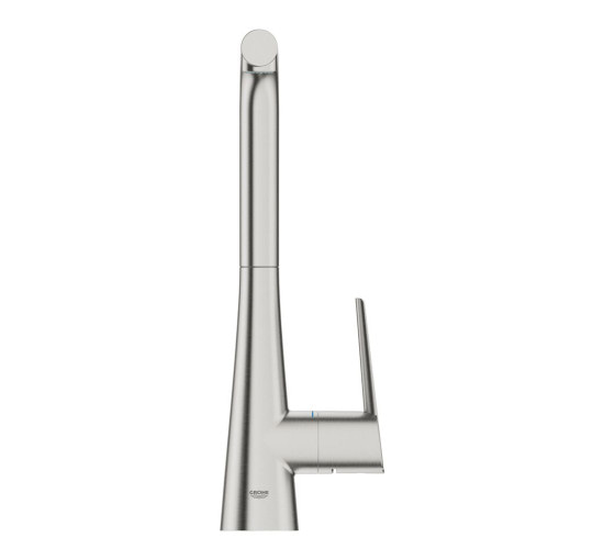 Смеситель для кухни с выдвижной воронкой GROHE Scala сатин латунь 30441DC0