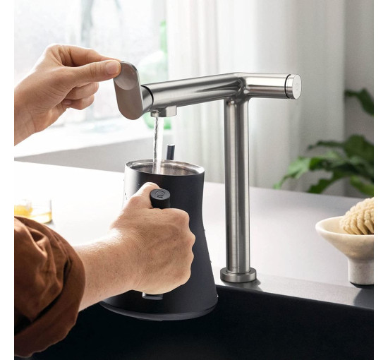 Смеситель для кухни с краном для фильтрованной воды HANSGROHE Aqittura M91 сатин латунь 76804800