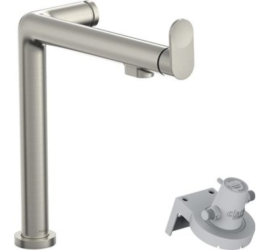 Смеситель для кухни с краном для фильтрованной воды HANSGROHE Aqittura M91 сатин латунь 76804800