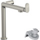 Смеситель для кухни с краном для фильтрованной воды HANSGROHE Aqittura M91 сатин латунь 76804800