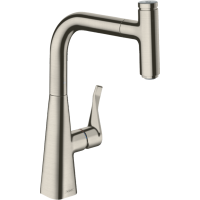 Смеситель hansgrohe Metris Select для кухонной мойки 14857800 под сталь.