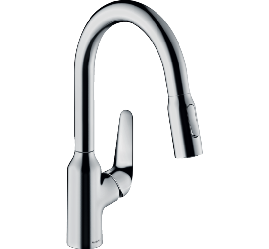 Змішувач hansgrohe Focus M42 для кухонної мийки з висувним душем, хром 71821000