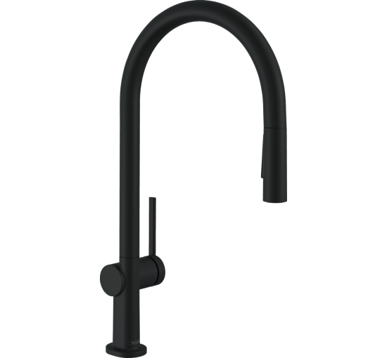 Змішувач hansgrohe Talis M54 для кухонної мийки з висувним душем, чорний матовий 72842670