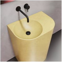 Умывальник напольный желтый 600L