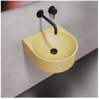 Умывальник из бетона желтый 400S