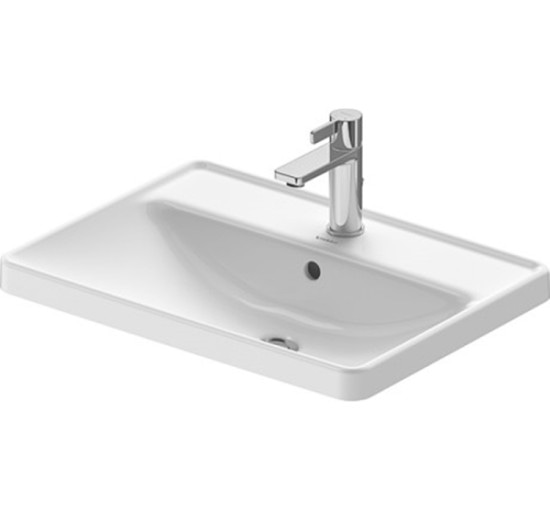 Умывальник встроенный Duravit D-NEO сверху 60х44 см с отверстием под смеситель (0357600027)