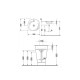 Умывальник мебельный Duravit STARCK 1 Ø 58 см (04065800001) WonderGliss