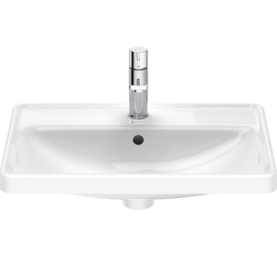 Умивальник вбудований Duravit D-NEO зверху 60х44 см з отвором під змішувач (0357600027)