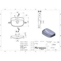 Умивальник Miraggio LIFOU MATT