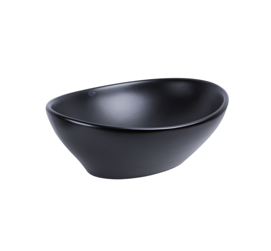 Раковина-чаша Qtap Dove 410х335х145 Matt black с донным клапаном QT063078MBMB