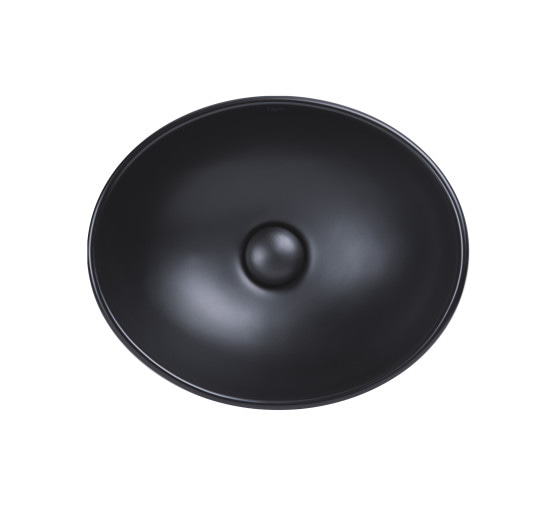 Раковина-чаша Qtap Dove 410х335х145 Matt black с донным клапаном QT063078MBMB