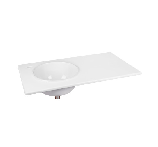 Раковина Qtap Virgo 800х460х300 White с донным клапаном QT1811FL8130ALLW