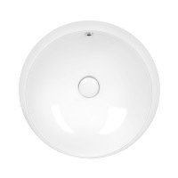 Раковина Qtap Jay 475х475х200 White с донным клапаном QT0711K305W