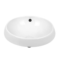 Раковина Qtap Jay 475х475х200 White з донним клапаном QT0711K305W