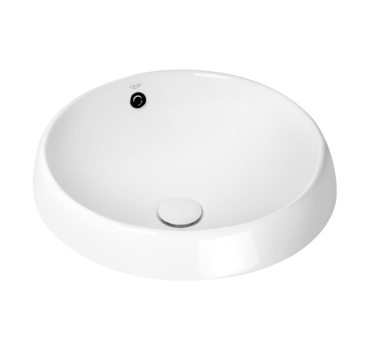 Раковина Qtap Jay 475х475х200 White з донним клапаном QT0711K305W