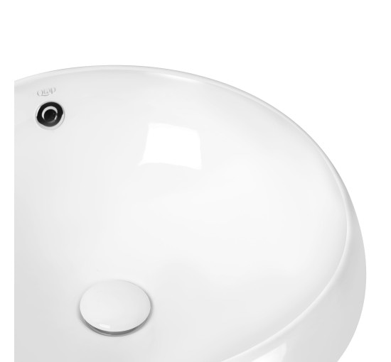 Раковина Qtap Jay 475х475х200 White з донним клапаном QT0711K305W