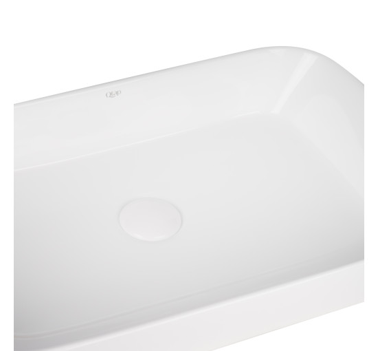 Раковина-чаша Qtap Scorpio 550х390х120 White с донным клапаном QT14112243W