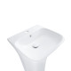 Раковина для пола моноблок Qtap Crow 450x435x835 White с донным клапаном QT0511G315W