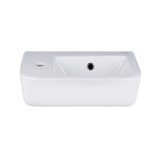 Раковина Qtap Tern 375х245х135 White з донним клапаном QT171110100LW