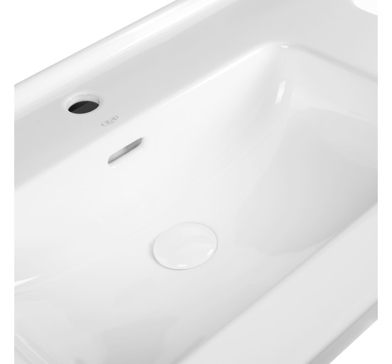 Раковина двойная Qtap Albatross 1210х467х195 White с донным клапаном QT0111FL8167GW