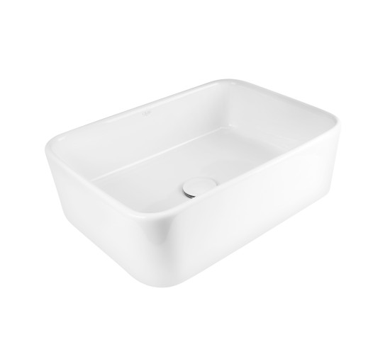 Раковина-чаша Qtap Tern 500х370х200 White з донним клапаном QT1711A048W