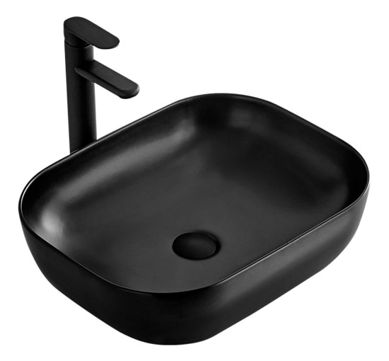 Умивальник на стільницю Rea Belinda Black Mat