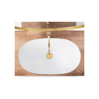 умивальник Rea Royal Gold Edge 36x62,5 white (REA-U8570)
