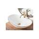 умывальник Rea Royal Gold Edge 36x62,5 white (REA-U8570)