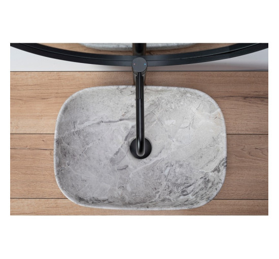 умивальник Rea Livia 33,5x46,5 stone (REA-U3800)