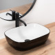 умивальник Rea Belinda 33,5x46,5 black & white (REA-U6332)