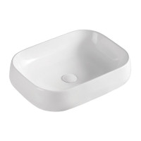 Умивальник накладний VOLLE DIOS 3 1301.004833 550x410x145мм прямокутний білий