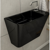 Умивальник моноблок підвісний VOLLE Teo 500x280x350 чорний (13-88-601black)