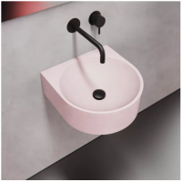 Умывальник из розового бетона 400S