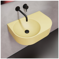 Умывальник из бетона желтый 600S