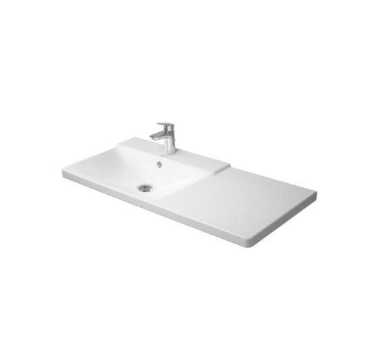 Умывальник мебельный ассиметричный Duravit P3 COMFORTS 105х49.5 см чаша слева (2333100000)